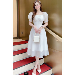 Đầm Thiết Kế MAY RC87 Chất Liệu Tơ Crep Mát Thoáng - Đầm Dự Tiệc Sang Trọng Chuẩn MAY