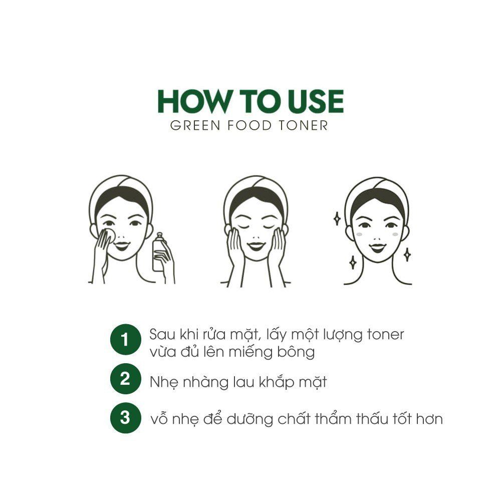 Nước Hoa Hồng Rau Củ Xanh Phục Hồi Da Graymelin Green Food Toner 500ml