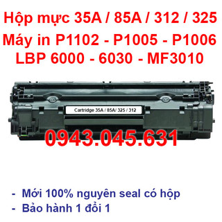 Hộp mực máy in hp p1102 dùng cho máy hp laserjet p1005, p1006, p1102 - cartridge 35a / 85a