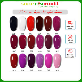 [Sơn gel hơ đèn + Top gel] Sơn gel sơn gel Linnazo chai 7.3ml chăm sóc trang trí móng làm đẹp nail spa shop Hnnails