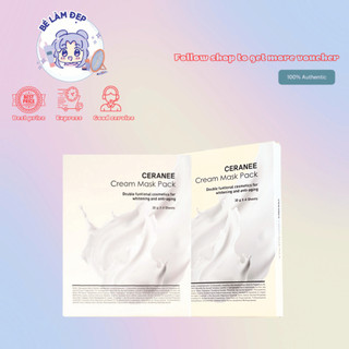 Mặt nạ dưỡng trắng, phục hồi da ceranee cream mask pack hàn quốc