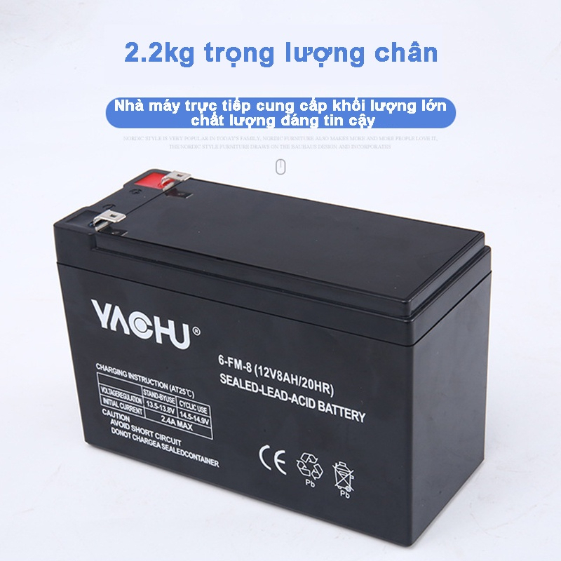 Bình Ắc Quy Khô 6V/12V 8A pin đặc biệt cho máy phun