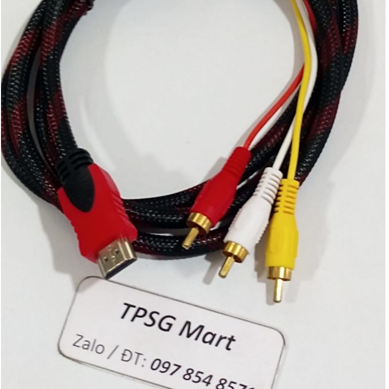 Đầu HDMI ra  3 AV  / Cáp HDMI ra 3 AV : 1.5m