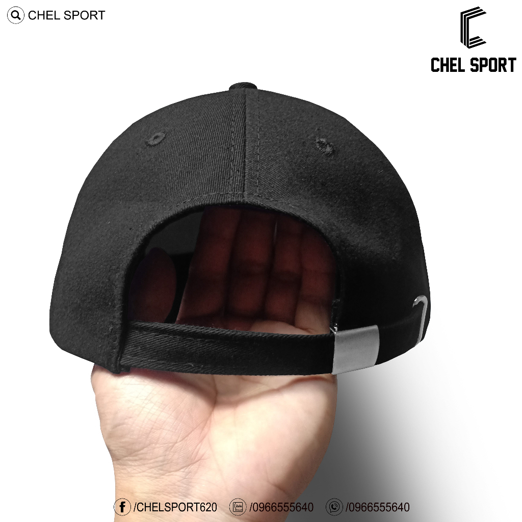 Mũ nón cao cấp Đen Vâu chữ thêu kaki 100% cotton