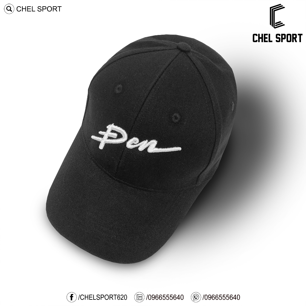 Mũ nón cao cấp Đen Vâu chữ thêu kaki 100% cotton