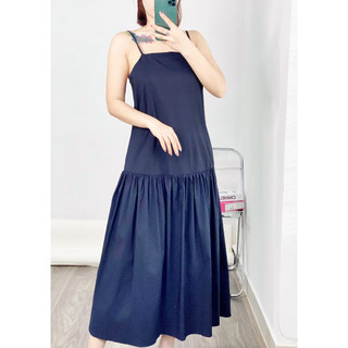 Đầm HO Midi 2 Dây Lưng V 2M KAMI