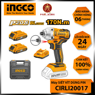 Máy siết mở vít dùng pin lithium 20v ingco cirli2017 gồm 2 pin và 1 sạc