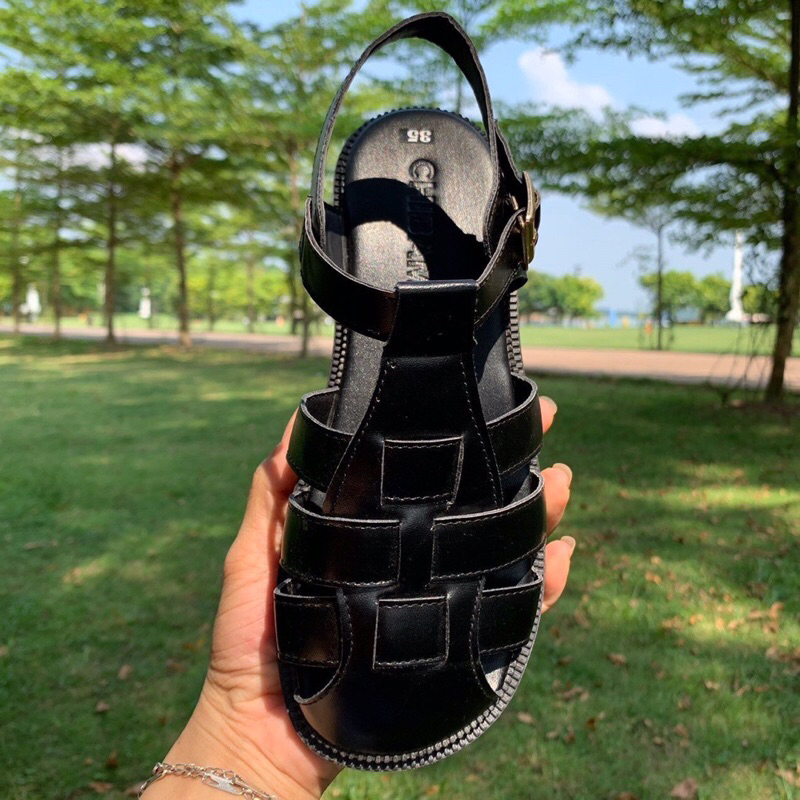 Dép sandal rọ đế bệt da mềm