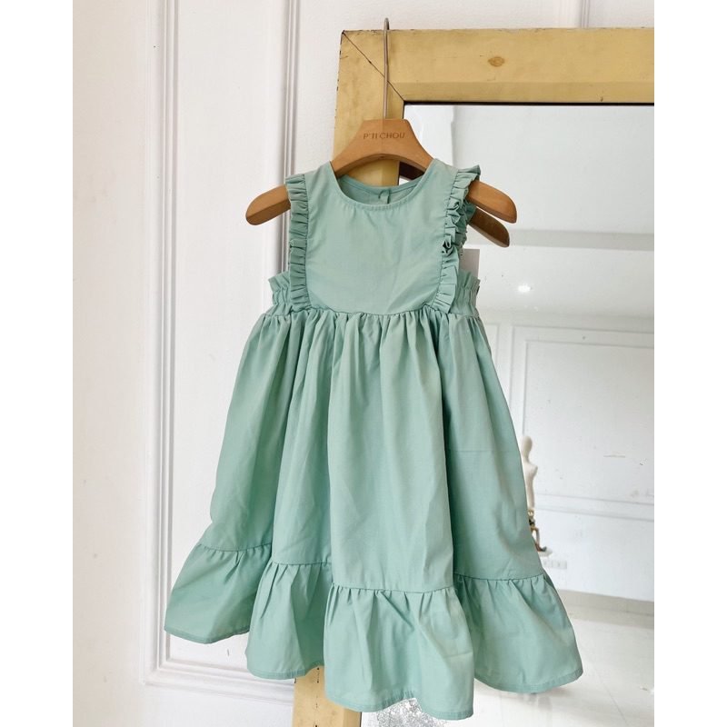 Coral Dress Váy cho bé gái thiết kế P'ti chou 8kg đến 23kg