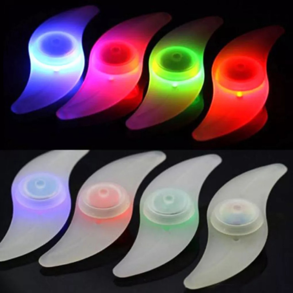 Đèn LED gắn nan hoa gắn bánh xe đạp nhiều màu tùy chọn giúp lái xe an toàn