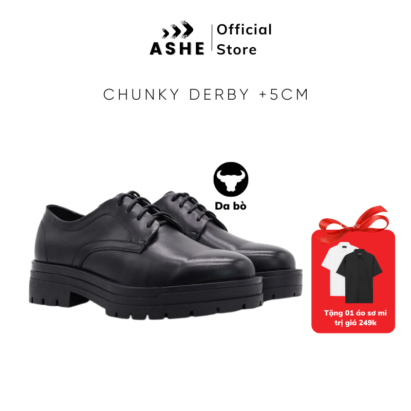 [Mã ICBFRI300 giảm 10% đơn 250K] Giày đốc nam ASHE - Da bò bền đẹp, tăng chiều cao đến 5cm thời trang | BigBuy360 - bigbuy360.vn