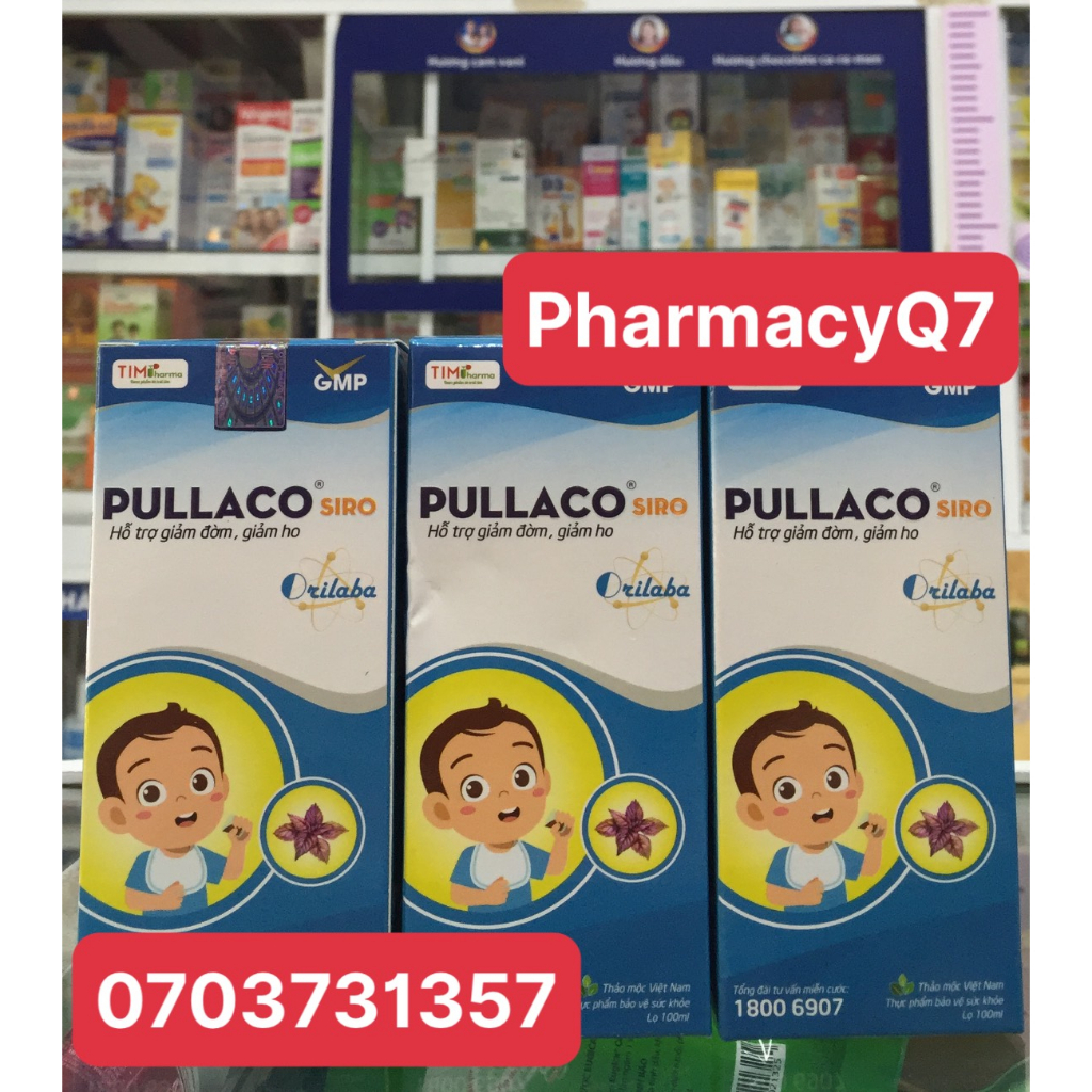 Siro pullaco giảm ho, đau họng, đờm