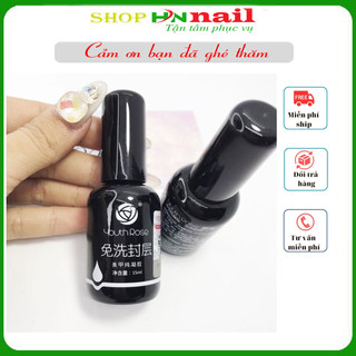 Top bóng hoa hồng hỗ trợ sơn móng làm nail mi spa phun xăm thẩm mỹ shop hnnail