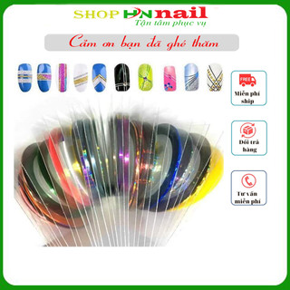 Set dây line kim tuyến trang trí móng làm đẹp nail shop hnnail