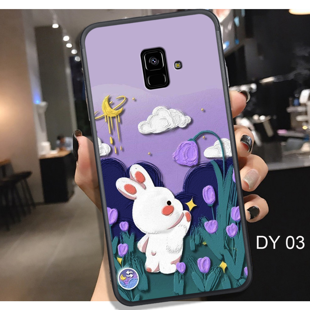 ỐP LƯNG SAMSUNG A5 2018 - A6 2018 - A8 2018 - A6 PLUS -  A8 PLUS. IN HÌNH HỌA TIÊT GẤU THỎ.