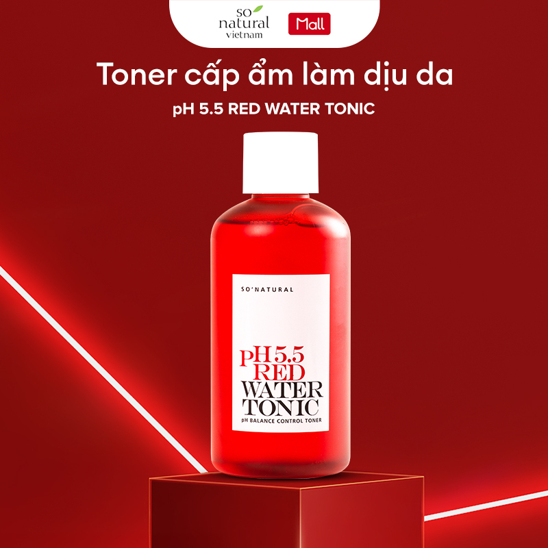 Nước Hoa Hồng Cấp Ẩm Cho Mọi Làn Da So Natural Red Peel PH 5.5 Red Water Tonic 250ml