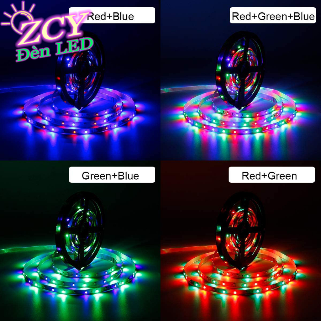 Đèn dây led RGB 5M 10M 15M 20M 2835 12V ​trang trí TV máy tính decor phòng