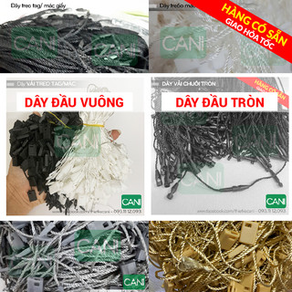 (Búi lẻ hoặc Nguyên Túi) Dây Vải (dầu vuông - đầu tròn) Dây treo tag nhãn mác quần áo CANI