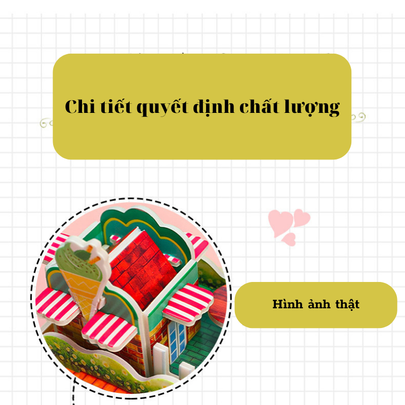 Xếp Hình 3D Cao Cấp Đầy Đủ Các Hình Dễ Thương Cho Bé- Đồ Chơi Giá Rẻ