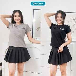 Áo phông nữ Sacenva baby tee Premium 100% cotton mềm mịn dáng ôm AT06