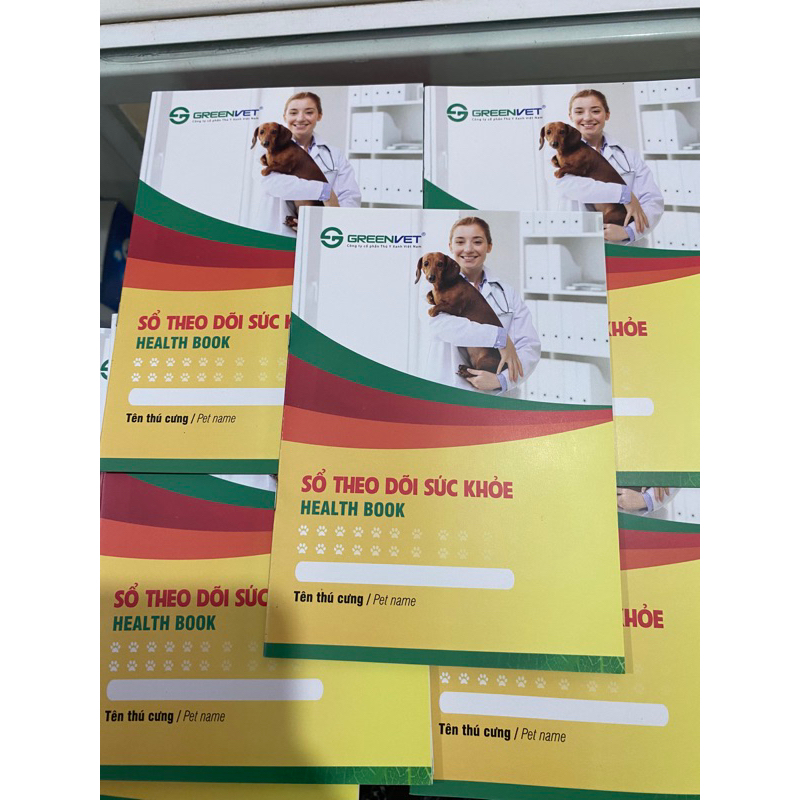 Sổ theo dõi sức khoẻ, lịch tiêm phòng cho chó mèo