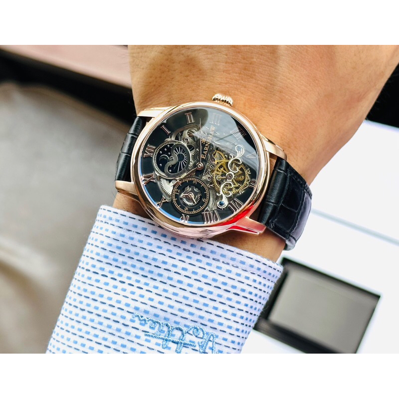 Đồng hồ nam dây da Thomas Earnshaw Automatic Herenhorloge ES-8006-7