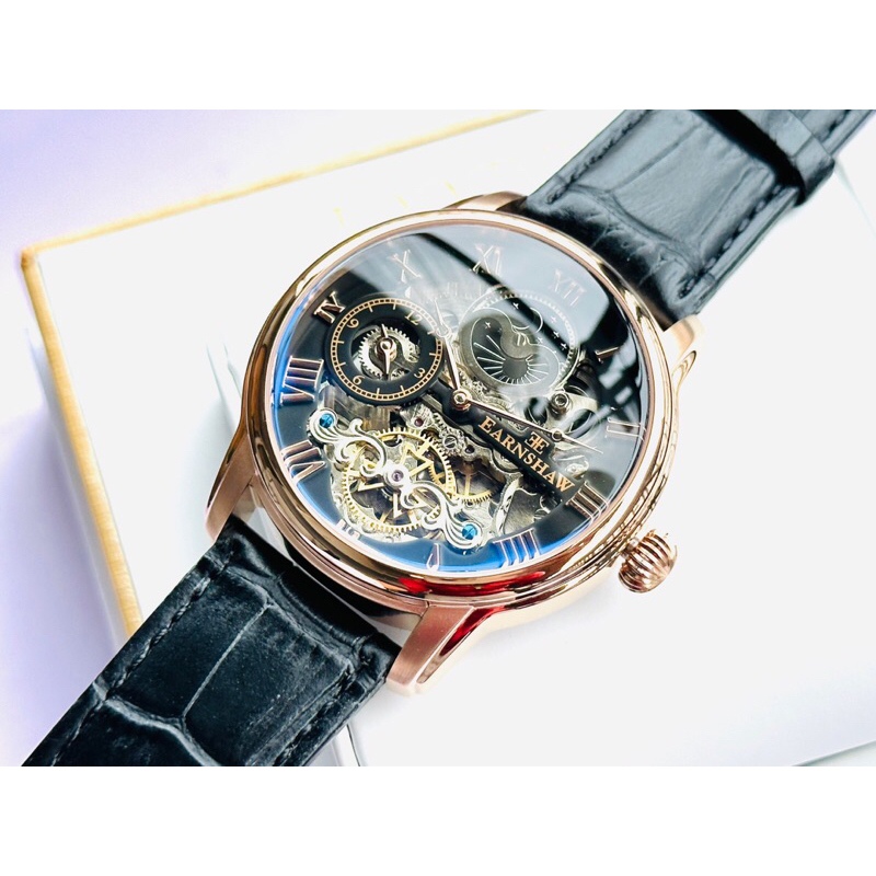 Đồng hồ nam dây da Thomas Earnshaw Automatic Herenhorloge ES-8006-7