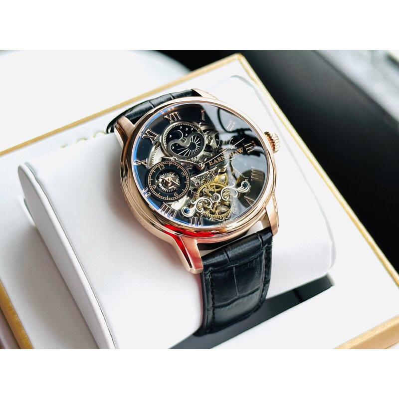 Đồng hồ nam dây da Thomas Earnshaw Automatic Herenhorloge ES-8006-7