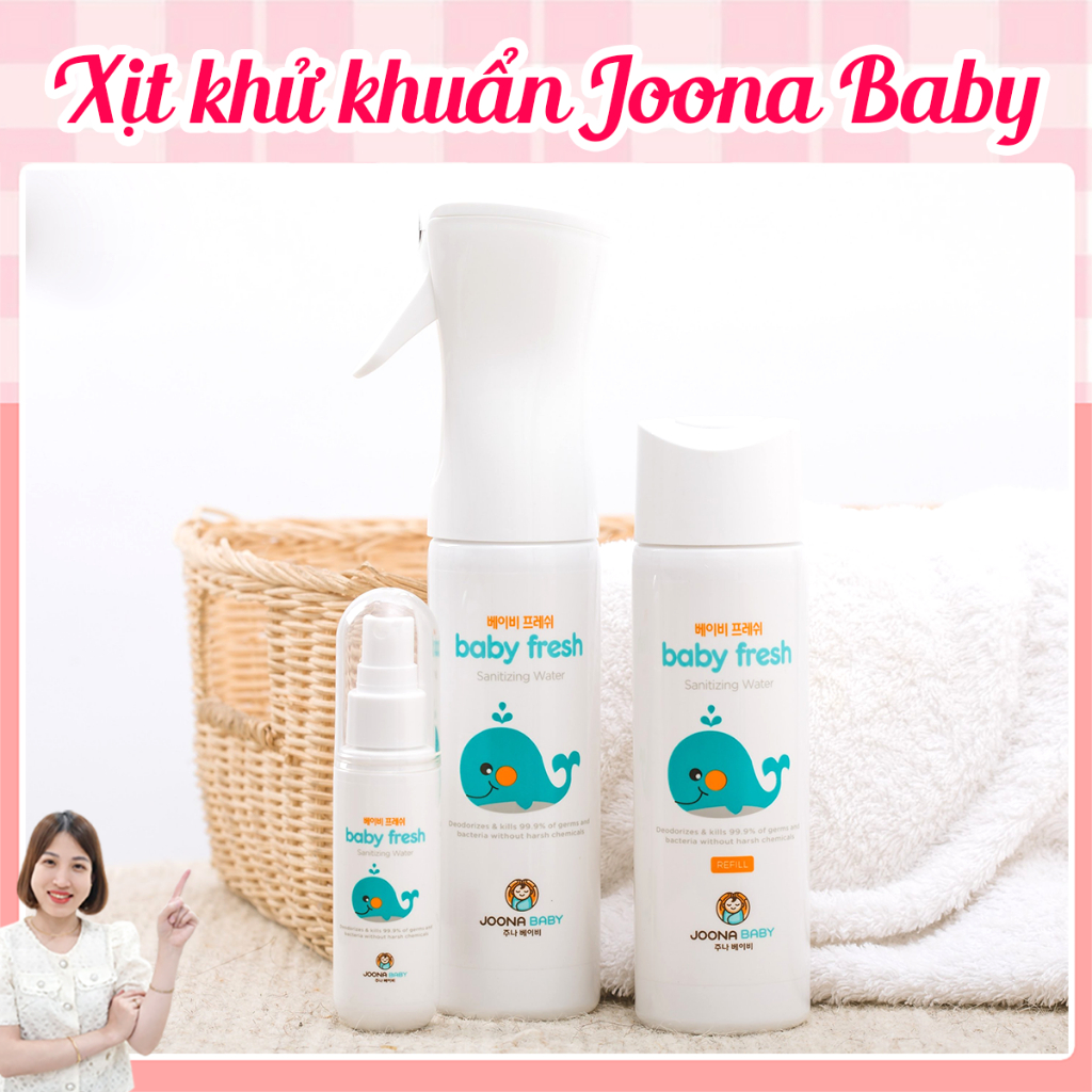 Xịt diệt khuẩn khử mùi đồ chơi, bình sữa, ti giả Joona Baby Fresh Hàn Quốc