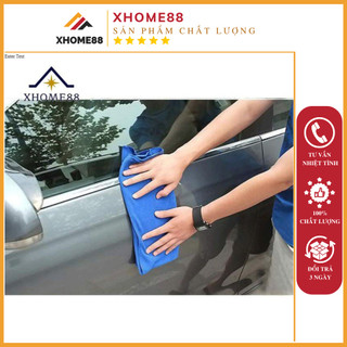 Bộ 5 khăn lau xe siêu sạch kt 35x75cm, khăn lau ô tô chuyên dụng đa nang mau khô