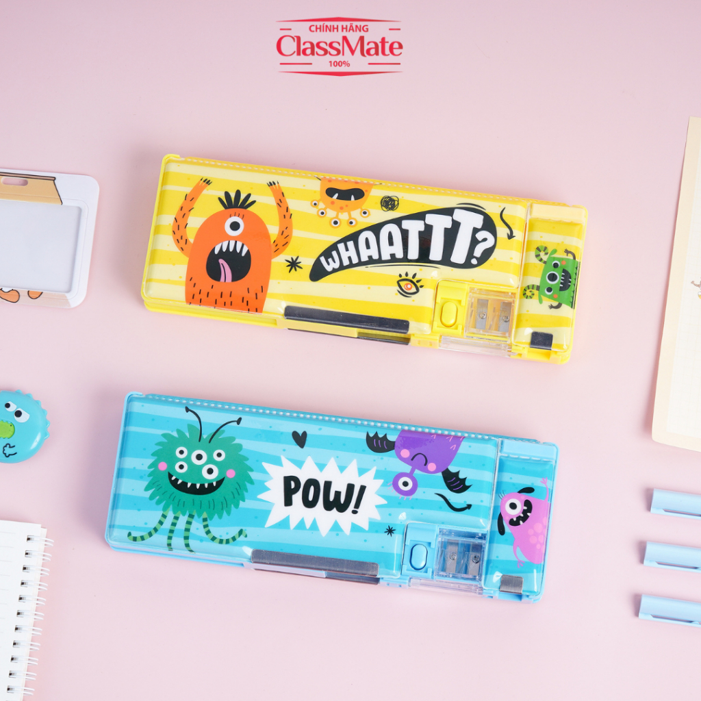 Hộp Đựng Bút Nam Châm CLASSMATE, Hộp Bút Học Sinh In Hình Ngộ Nghĩnh, Kèm Gọt Cho Bé 21801