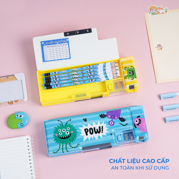Hộp Đựng Bút Nam Châm CLASSMATE, Hộp Bút Học Sinh In Hình Ngộ Nghĩnh, Kèm Gọt Cho Bé 21801