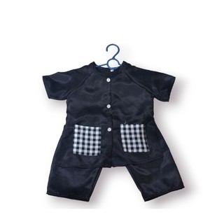 Bà ba đen cho bé (8-45kg) vải phi lụa mềm mát