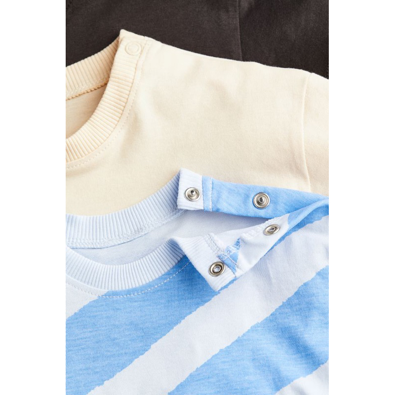 Set 3 áo phông cộc tay cho bé HM auth