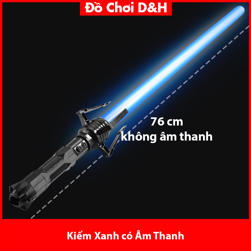 Kiếm ánh sáng Lazer, kiếm nhựa đồ chơi phát sáng chất liệu nhựa dài 76 cm cho bé siêu ngầu