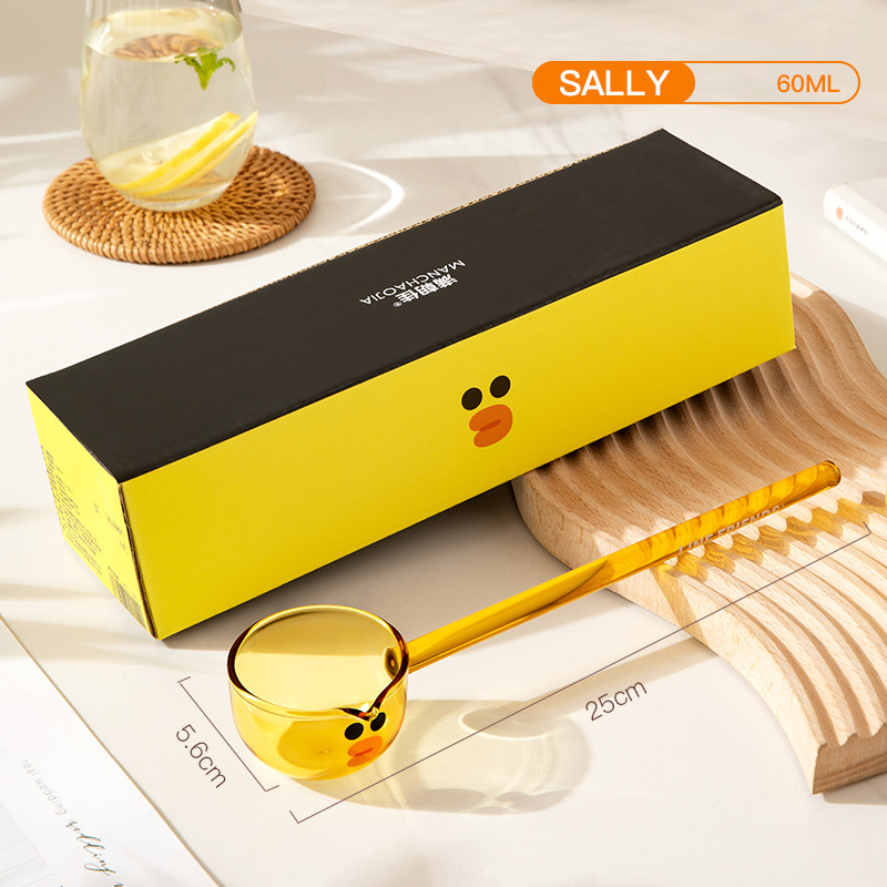 Thìa thủy tinh cao cấp Line Friends