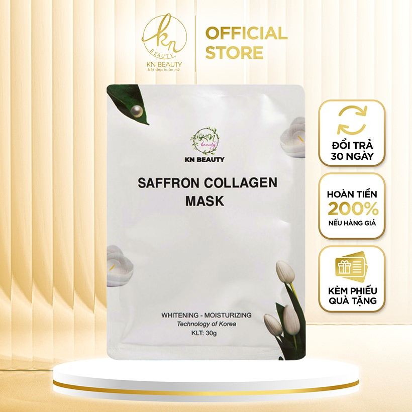 Mặt Nạ Tinh Nhụy Hoa Nghệ Tây KN Beauty Saffron Collagen Mask 30 gram