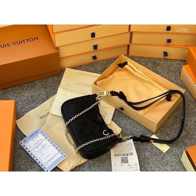 Túi kẹp nách lv kèm dây đeo chéo Full Hộp về 2 màu