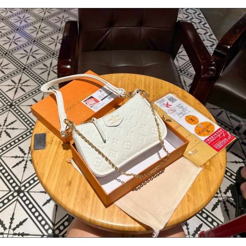 Túi kẹp nách lv kèm dây đeo chéo Full Hộp về 2 màu