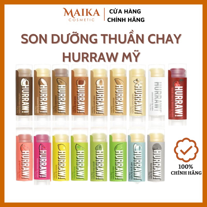 SON DƯỠNG MÔI HURRAW! LIP BALM