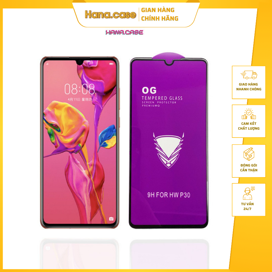 Kính cường lực Full màn 9H OG 6/6plus/6s/6s plus/6/7/7plus/8/8plus/x/xs/xs max/11/11 pro/11 promax hana.case