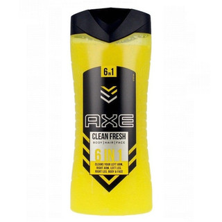Gel tắm gội rửa mặt nam axe clean fresh 6in1 400ml