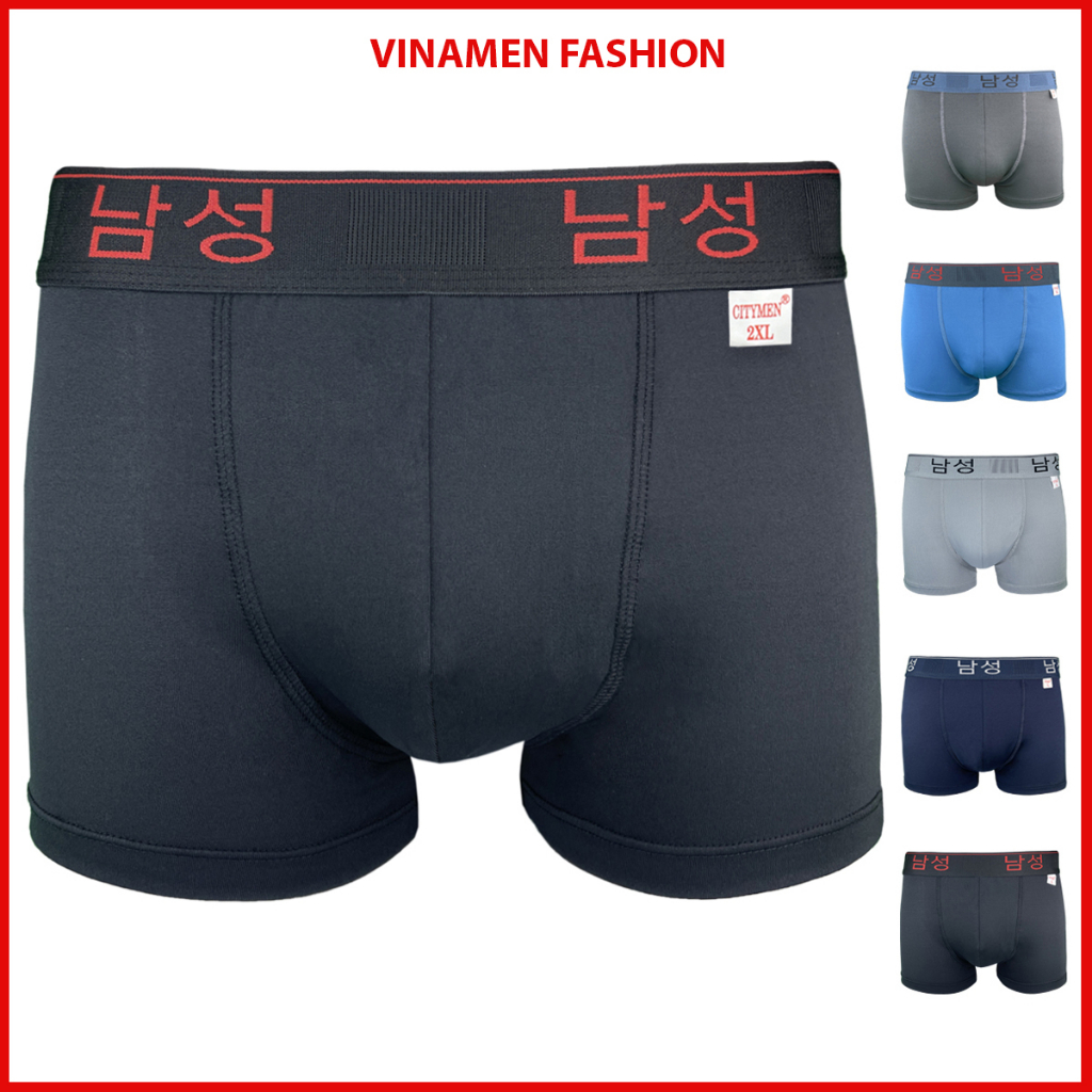 Quần sịp nam đùi Boxer lưng Hàn Quốc cao cấp quần lót vải lạnh đồ lót nam co dãn 4 chiều mềm mại