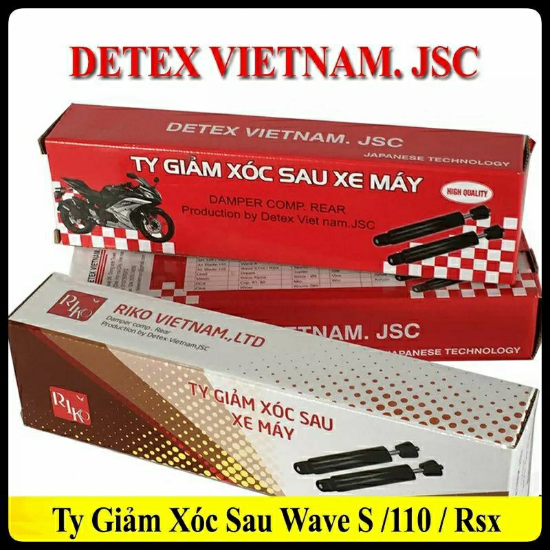 Ty Phuộc Sau Wave S110 / RSX110 / Future 125 Hiệu Detex