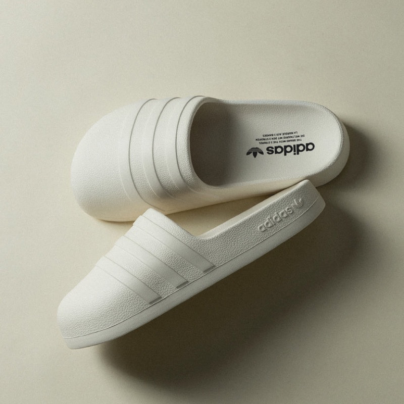 Dép Adidas Adifom Adilette Thể Thao Thời Trang Màu Trắng Nam Nữ Có Sẵn HQ8748/IG5095