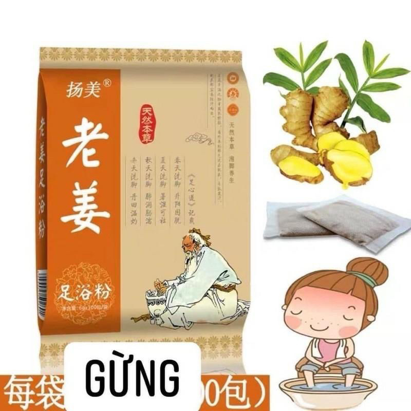 Túi 100 gói ngâm chân thảo dược Đông Y