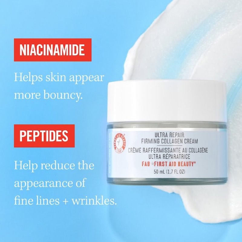 Kem dưỡng ẩm First Aid Beauty Ultra Repair Firming Collagen Cream with Peptides and Niacinamide