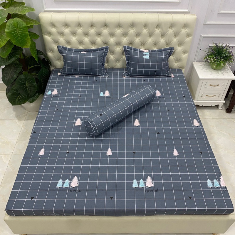 Ga gối chun trần cotton Hàn Quốc