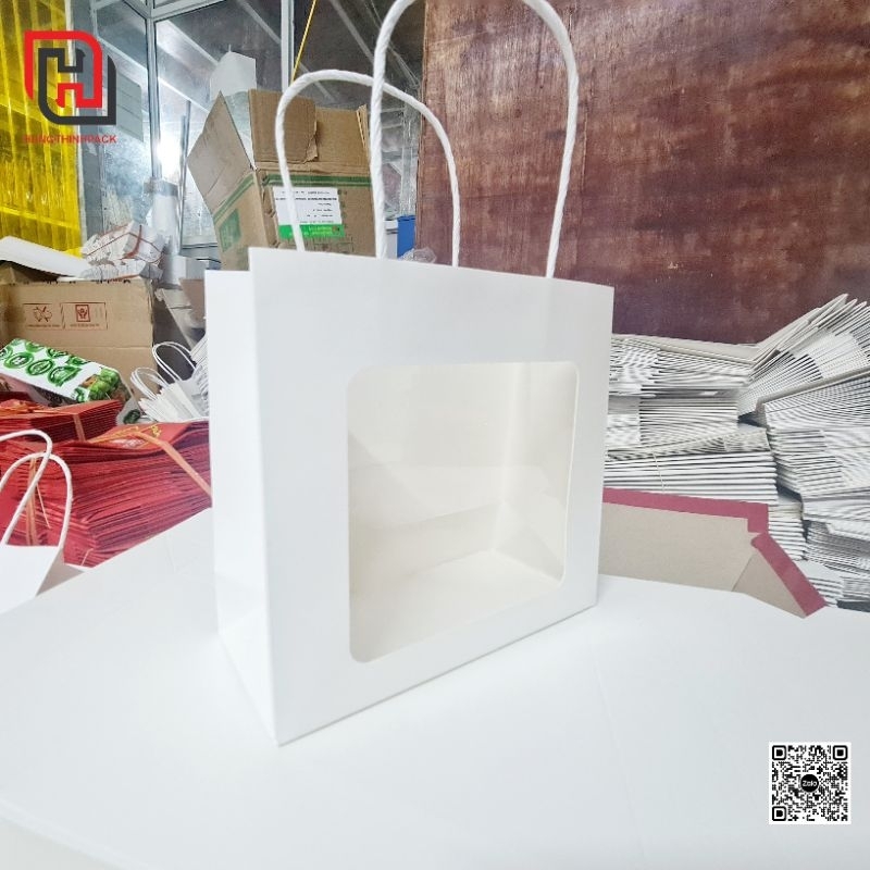 TÚI GIẤY IVORY 18x20x8 cm