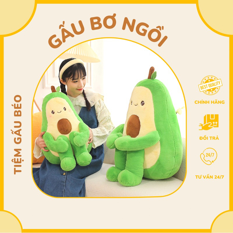 Quả Bơ Sumors Đồ Chơi Vui Nhộn- thú nhồi bông trái bơ